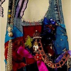 Vintage hand made shoulder bag